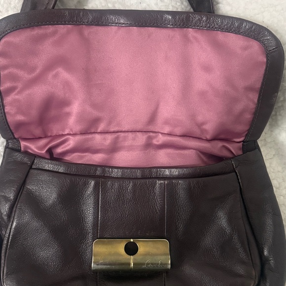 Coach Brown Leather Shoulder Bag - Picture 4 of 5